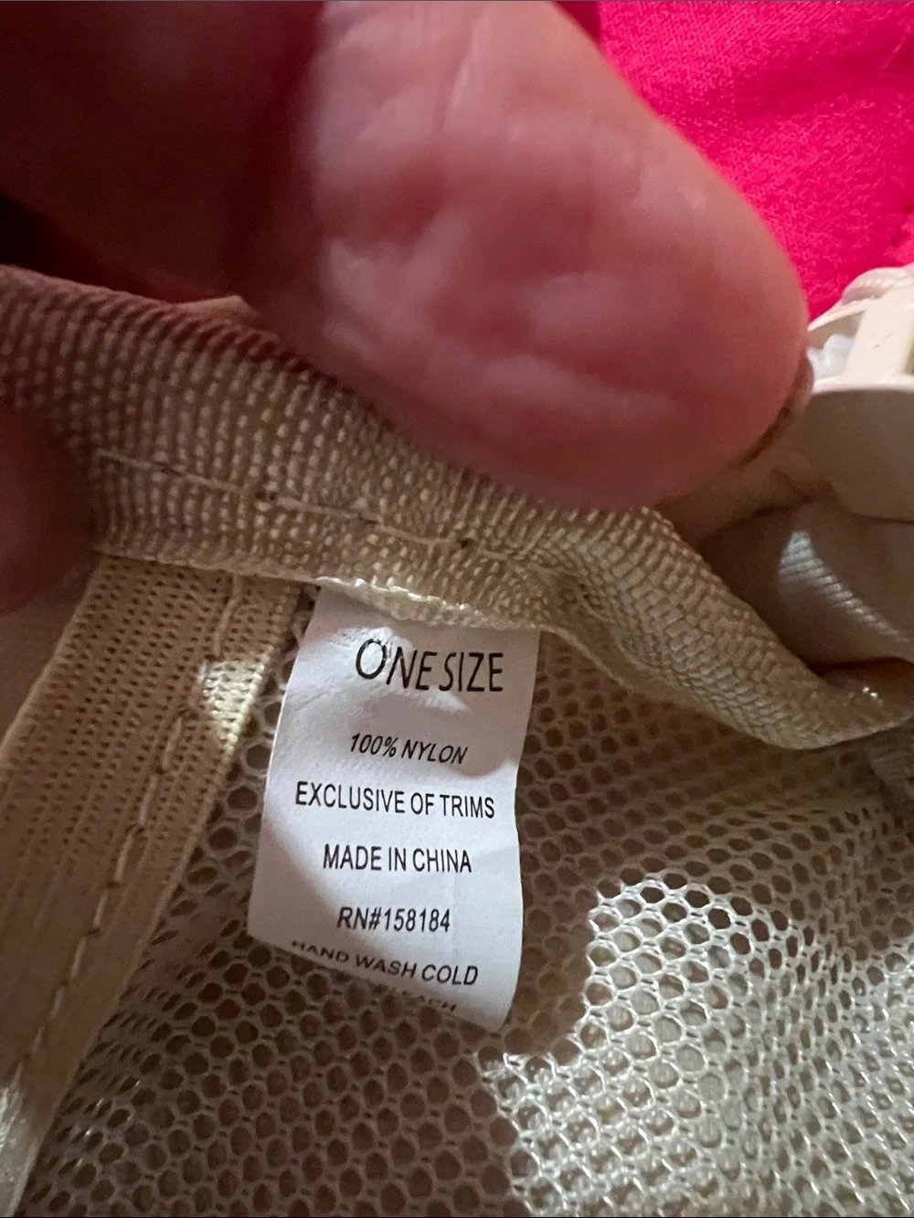 Source Unknown Cream Waist Belt Bag